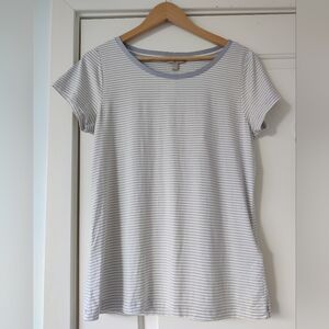 Banana Republic Striped Gray Women's Top